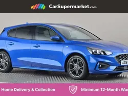 Blue Used 2019 Ford Focus ST-Line Hatchback | £9,997 (Fair price)