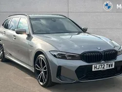 Skyscraper grey metallic Used 2022 BMW 330e M Sport Estate | £36,667