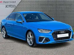 Blue Used 2020 Audi A4 S-Line Sedan | £19,115 (Fair price)