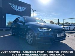 Blue Used 2019 Audi A3 Sportback Black Edition Hatchback | £16,495 (Fair price)