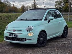 Green Used 2016 Fiat 500 Lounge Cabriolet | £3,799 (Super price)