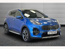 Blue Used 2020 Kia Sportage GT-Line S SUV | £18,399 (Fair price)