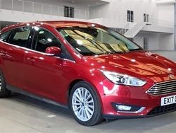 Red Used 2017 Ford Focus Titanium X Hatchback | £9,750 (Fair price)