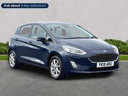 Blue Used 2019 Ford Fiesta Zetec Hatchback | £8,782 (Fair price)