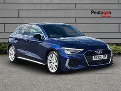 Blue Used 2022 Audi A3 Sportback S-Line Hatchback | £20,316 (Fair price)