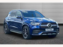 Blue Used 2021 Mercedes GLE400 AMG line SUV | £48,350 (Fair price)
