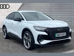 White Used 2024 Audi Q4 Sportback e-tron Black Edition SUV | £46,854