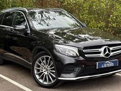 Metallic obsidian black Used 2018 Mercedes GLC220 AMG line SUV | £18,250 (Fair price)