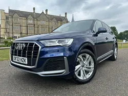 Blue Used 2022 Audi Q7 S-Line SUV | £37,995 (Good price)