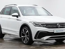 White Used 2022 VW Tiguan R-line SUV | £29,497 (Fair price)