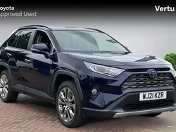 Blue Used 2021 Toyota RAV4 Hybrid Premium SUV | £24,277 (Fair price)