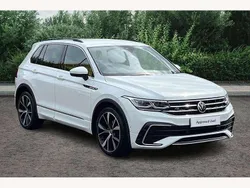White Used 2021 VW Tiguan R-line SUV | £25,595 (A bit pricey)