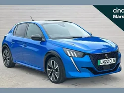 Blue Used 2022 Peugeot e-208 GTi Hatchback | £12,882 (Fair price)