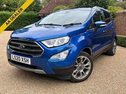 Blue Used 2020 Ford Ecosport Titanium SUV | £8,995 (Fair price)