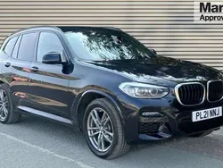 Black Used 2021 BMW X3 M Sport SUV | £28,312 (Good price)