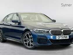 Blue Used 2022 BMW 520 M Sport | £25,750 (Good price)