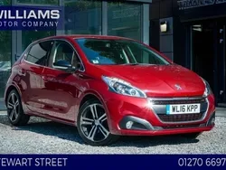 Red Used 2016 Peugeot 208 GT-line Hatchback | £6,990 (Fair price)