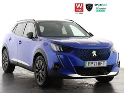 Blue Used 2021 Peugeot e-2008 Premium SUV | £13,699 (Fair price)