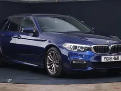 Blue Used 2018 BMW 520 M Sport Estate | £21,000 (Fair price)