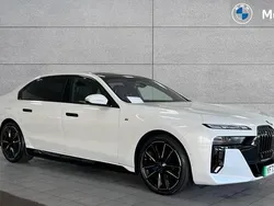 Mineral white metallic Used 2023 BMW i7 M Sport Sedan | £73,991 (Fair price)