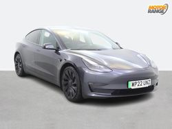 Grey Used 2022 Tesla Model 3 Performance Sedan | £24,495 (A bit pricey)