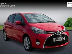 Red Used 2017 Toyota Yaris Hybrid Hatchback | £10,577 (Fair price)