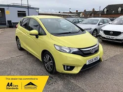 Yellow Used 2016 Honda Jazz EX Hatchback | £9,695 (Fair price)