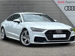 White Used 2021 Audi A7 S-Line Hatchback | £30,494 (Fair price)