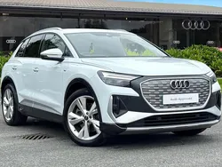 White Used 2024 Audi Q4 e-tron S-Line SUV | £31,450 (Super price)