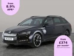 Black Used 2021 Skoda Superb SportlinePlus Estate | £22,846 (Fair price)