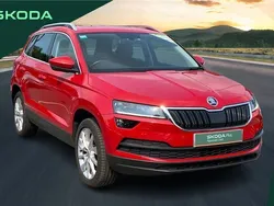 Red Used 2018 Skoda Karoq SE L SUV | £16,413 (Fair price)
