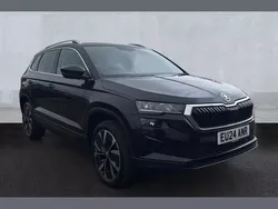 Black magic pearlescent Used 2024 Skoda Karoq SE L SUV | £25,195 (Fair price)