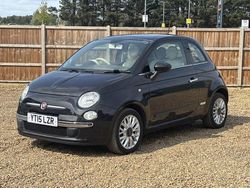 Black Used 2015 Fiat 500 Lounge Hatchback | £4,800 (Good price)