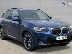 Phytonic blue metallic paint Used 2022 BMW iX3 M Sport SUV | £29,082 (Fair price)