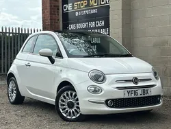 White Used 2016 Fiat 500 Lounge Hatchback | £3,495 (Super price)