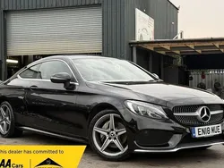 Black Used 2018 Mercedes C220 AMG line Coupe | £13,990 (Good price)