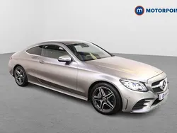 Silver Used 2021 Mercedes C200 AMG line Coupe | £21,399 (Fair price)