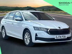 Moon white metallic Used 2024 Skoda Octavia SE Technology Estate | £19,300 (Fair price)