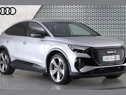 Silver Used 2024 Audi Q4 Sportback e-tron Black Edition SUV | £37,590