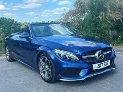 Blue Used 2017 Mercedes C220 AMG Line Premium Plus Cabriolet | £15,250 (Good price)