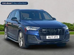 Blue Used 2021 Audi Q7 Advanced SUV | £50,293 (Expensive)