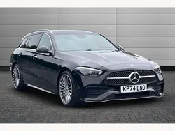Black Used 2024 Mercedes C300e AMG Line Premium Estate | £37,495 (Fair price)