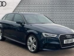 Blue Used 2019 Audi A3 S-Line Hatchback | £15,011 (Fair price)