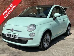 Green Used 2015 Fiat 500 Lounge Hatchback | £5,280 (Fair price)