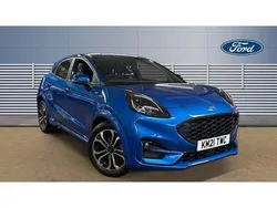 Blue Used 2021 Ford Puma ST-Line SUV | £14,538 (Fair price)