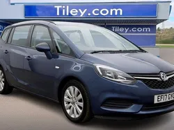 Blue Used 2017 Vauxhall Zafira Tourer Design Edition MPV | £7,990 (Fair price)
