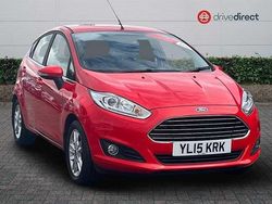 Red Used 2015 Ford Fiesta Zetec Hatchback | £8,999 (A bit pricey)