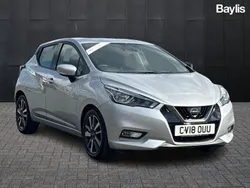 Silver Used 2018 Nissan Micra Acenta Hatchback | £7,999 (Fair price)