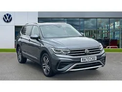 Platinum grey metallic Used 2023 VW Tiguan Allspace Elegance SUV | £32,233 (A bit pricey)