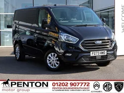 Black Used 2023 Ford Transit Custom Limited Van | £21,490 (Fair price)